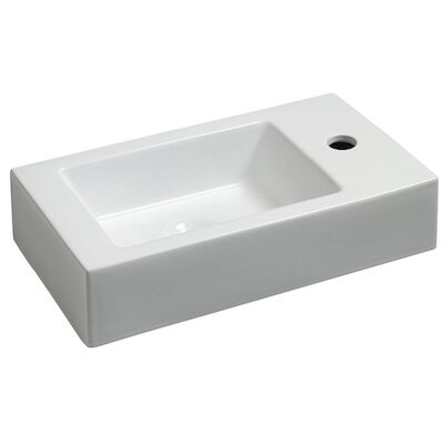 BWS Fontein Blong 46x26x11cm Wit (kraangat rechts)