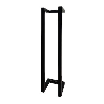 BWS Handdoekenrek Industrieel | 60×12.5×12.5cm | Mat Zwart