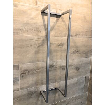 BWS Handdoekenrek Industrieel | 95x25x20cm | Chroom