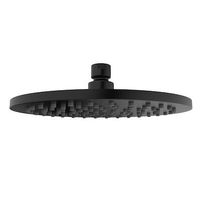 BWS Hoofddouche Luxe Rond 20×20 cm Mat Zwart