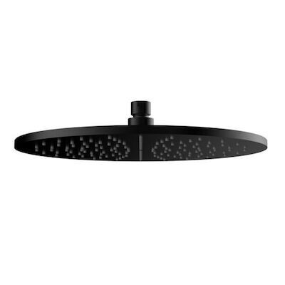BWS Hoofddouche Luxe Rond 30×30 cm Mat Zwart