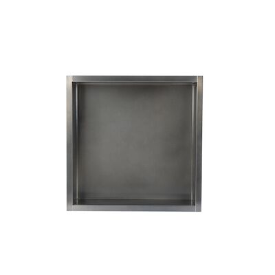 BWS Inbouwnis | 30x30x10cm | RVS Gunmetal