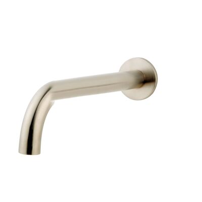 BWS Inbouwuitloop Rond 25cm 1/2″ Geborsteld Staal
