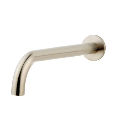 BWS Inbouwuitloop Rond 30 cm 1/2″ Geborsteld Staal