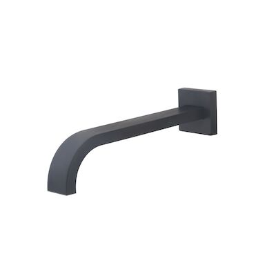 BWS Inbouwuitloop Vierkant 26cm 1/2″ Mat Zwart
