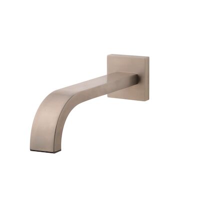 BWS Inbouwuitloop Vierkant 30cm 1/2 Geborsteld Staal