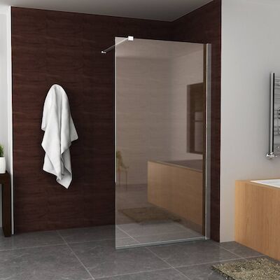BWS Inloopdouche Corner met RVS Profiel 120×200 cm 10 mm NANO Coating