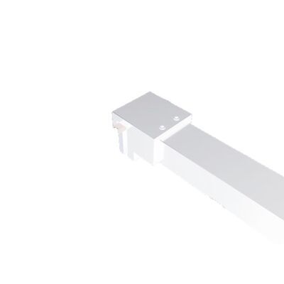 BWS Inloopdouche Pro Line Middenband 80×200 Mat Wit Profiel en Stabilisatiestang