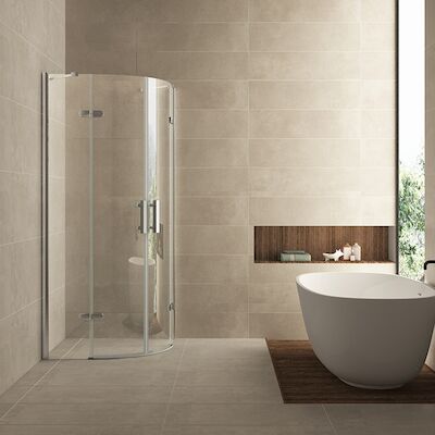 BWS Kwartronde Douchecabine 100×100 cm met 2 deuren 8mm NANO coating