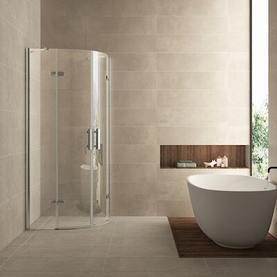 BWS Kwartronde Douchecabine 90×90 cm met 2 deuren 8mm NANO coating