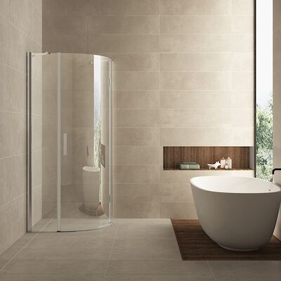 BWS Kwartronde Douchecabine 90x90cm 1 deur Rechts 8mm NANO coating
