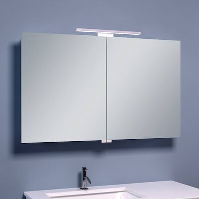 BWS LED Spiegelkast Luxe Aluminium 100x60x14 cm