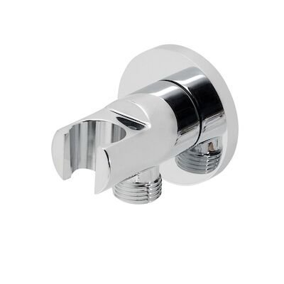 BWS Luxe Messing Muur Doucheaansluiting Opsteek 1/2 Chroom