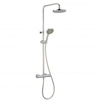 BWS regendouche rond/ stortdouche met handdouche chroom