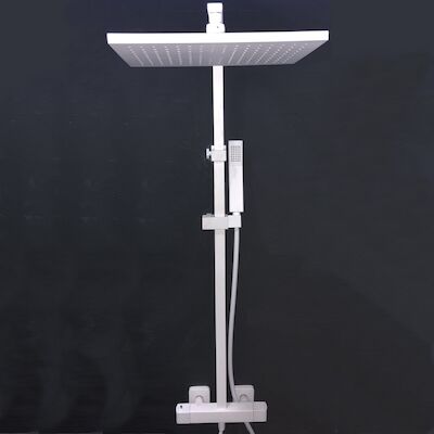 BWS Regendouche Vierkant 36×24 cm met Handdouche Wit
