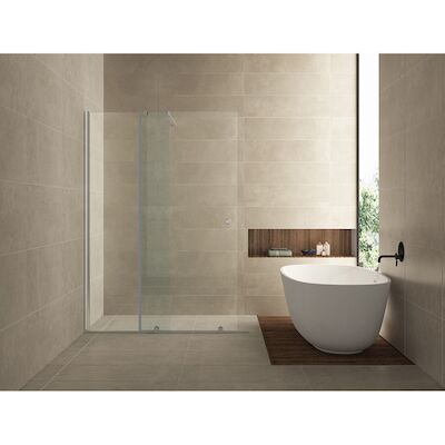 BWS Verlengstuk Inloopdouche op Rail Zeta 100×200 cm 10 mm NANO Coating