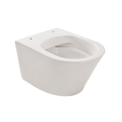 BWS Wandcloset Vesta Junior 47cm Diepspoel Randloos Zonder Zitting Wit