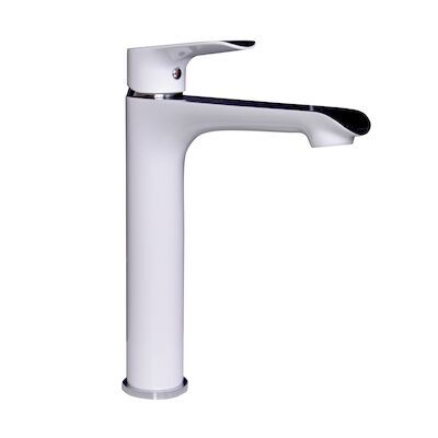BWS Wastafelmengkraan Marta Eenhendel Hoog 26cm model Glans Wit Chroom