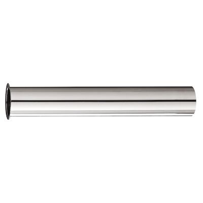 chrome sifon-verlengbuis 20cm met kraag