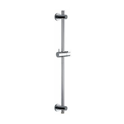 Chroom glijstang met wateruitgang rond 66cm