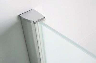 Chroom muurprofiel glaswand dikte 1cm L=200cm