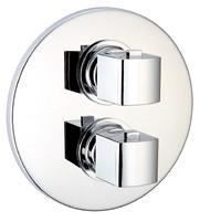 Cisal Roadster inbouw thermostaatkraan afdekset met stopkraan chroom RR00730021
