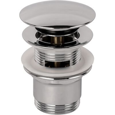Click-clack afvoerplug Allibert Bondi 7,5 cm Chroom