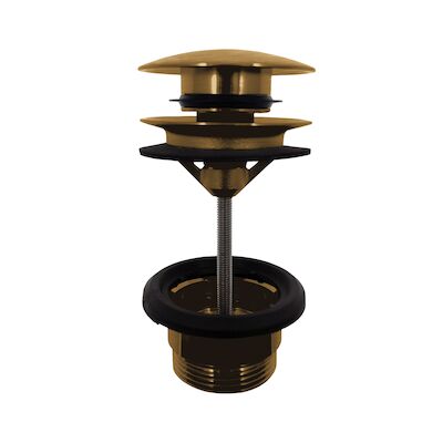 Clickplug Lagoo Garda Universeel Messing Geborsteld Goud