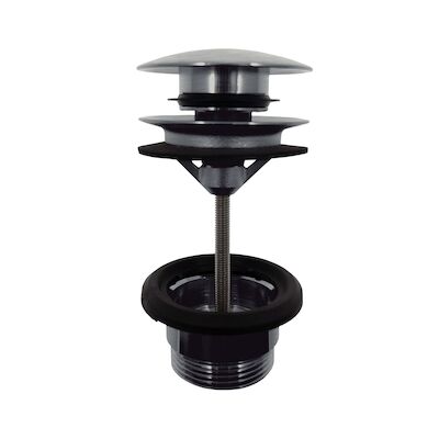 Clickplug Lagoo Garda Universeel Messing Geborsteld Nikkel