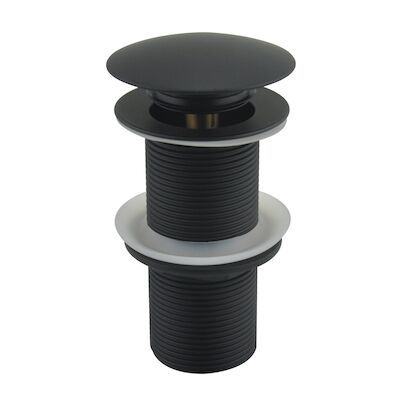 Clickwaste Best Design Nero Lange Draad 5/4″ 10 cm Messing Mat Zwart