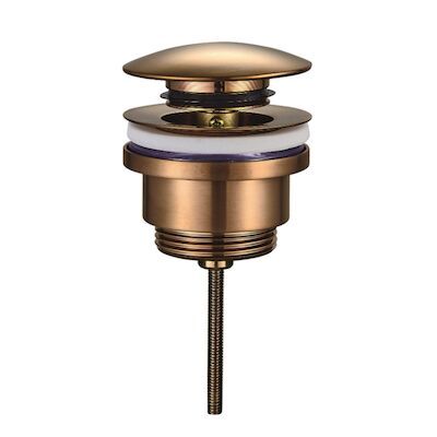 Clickwaste Luxe Wiesbaden Laag Model 5/4″ Geborsteld Brons Koper