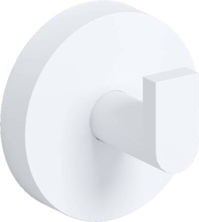 Clou Flat enkele kledinghaak set 2 stuks 4,8×3,6cm mat wit