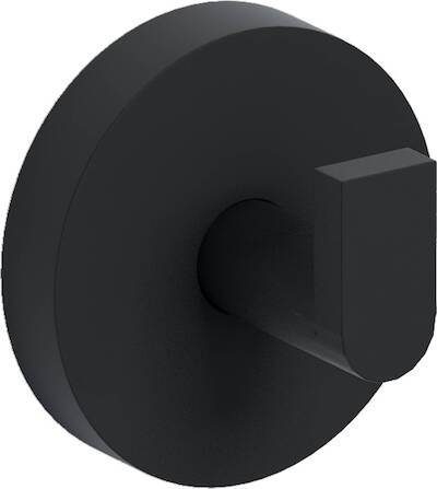 Clou Flat enkele kledinghaak set 2 stuks 4,8×3,6cm mat zwart