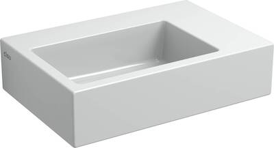 Clou Flush 2 fontein zonder kraangat 36×24,5cm wit
