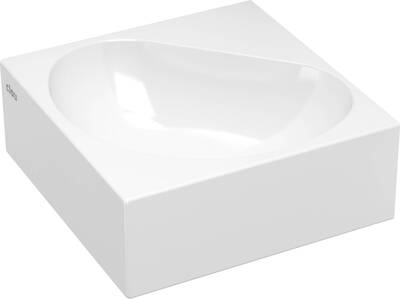 Clou Flush 5 fontein zonder kraangat 27x27cm wit