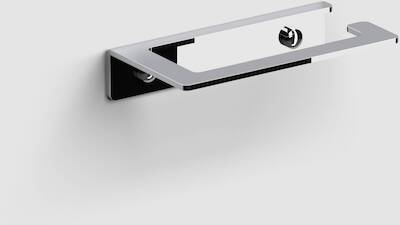 Clou Fold toiletrolhouder zonder klep 14,7×7,5x3cm chroom
