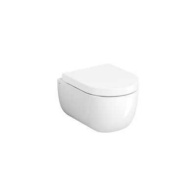 Clou Hammock Wandtoilet Versie 49 Onepack Incl Zitting Deksel En Soft Closing Quick Release Systeem Glanzend Wit Keramiek 37x49x38cm