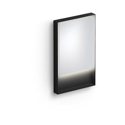 Clou Look At Me Spiegel 2700K LED-Verlichting IP44 Omlijsting In Mat Zwart 50x8x80cm