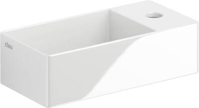 Clou New Flush 3 fontein met kraangat rechts in wit