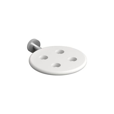 Clou Slim Tandenborstelhouder Voor 4 Stuks RVS Geborsteld En Silicone 10×12.3×2.5cm