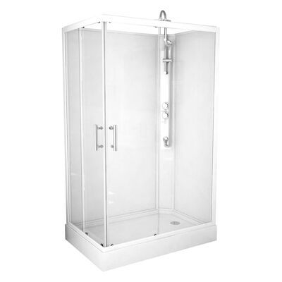 Complete Douchecabine VM Khone VII 80×120 cm Hoekinstap Mat Wit