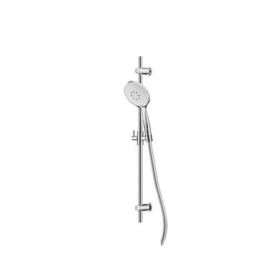 Complete Glijstangset Hotbath Mate 75,5 cm Met Handdouche Met 3 Standen En Doucheslang 150 cm