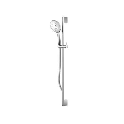 Complete Glijstangset Hotbath Mate 90 cm ABS Met Handdouche Met 3 Standen En Doucheslang 150 cm Chroom