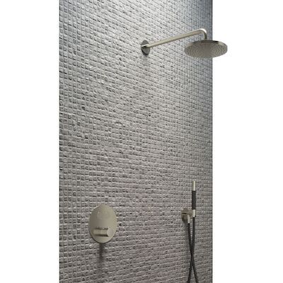 Complete Regendouche Hotbath Cobber IBS22 Inbouwset Met 2 Pushbuttons Rond