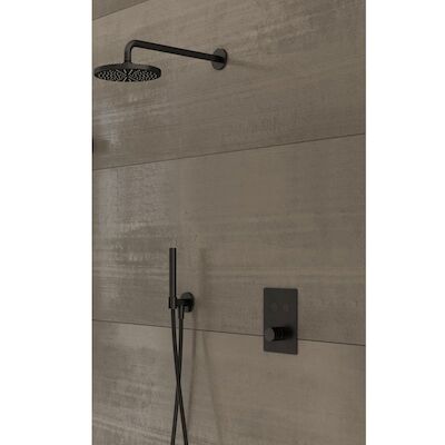 Complete Regendouche Hotbath Cobber IBS23 Inbouwset Met 2 Pushbuttons Vierkant
