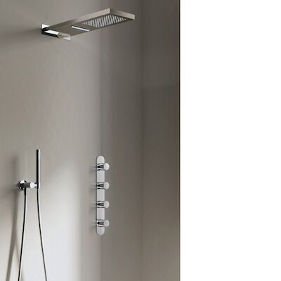 Complete Regendouche Hotbath Get Together IBS7 Inbouwset Met 3 Stopkranen Rond