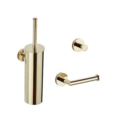 Complete Toiletborstelset BWS Dorado Messing Goud