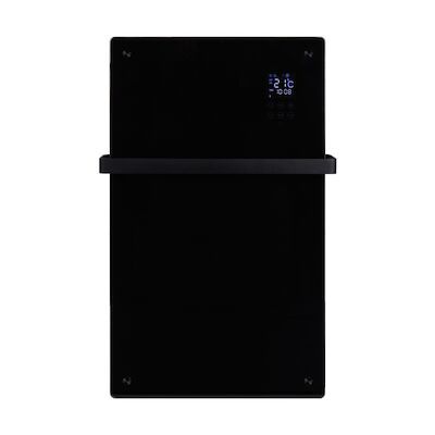 Convector Verwarming Eurom Alutherm Verre 1200W Voor in de Badkamer met Wi-Fi en Glazen Behuizing Zwart