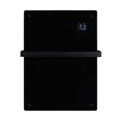 Convector Verwarming Eurom Alutherm Verre 800W Voor in de Badkamer met Wi-Fi en Glazen Behuizing Zwart