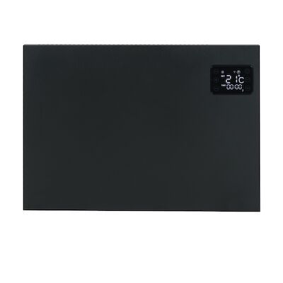 Convector Verwarming Eurom Sani Alutherm 800XS Voor in de Badkamer met Wi-Fi Zwart